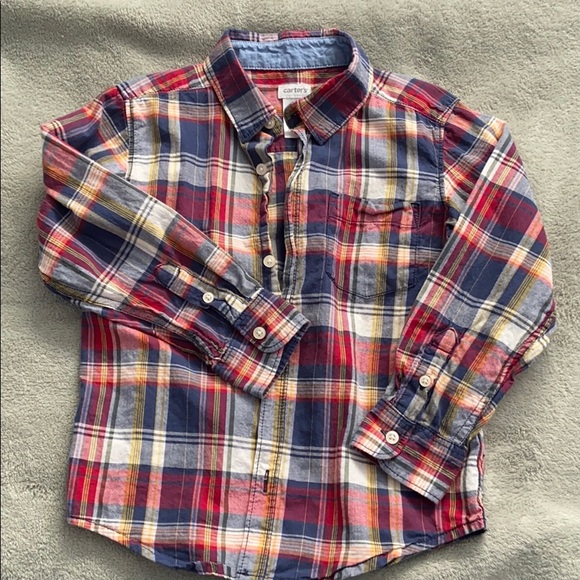 Carter’s Plaid Button Down Shirt - Picture 1 of 5